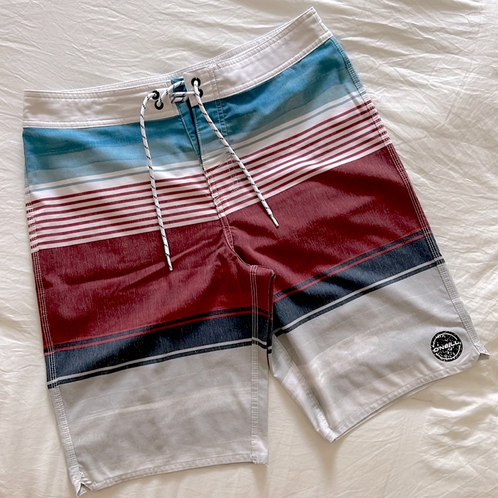 O’Neill Swim Trunks - Red & White & Blue